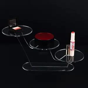 2단 원형 아크릴 진열대 선반 디스플레이용 쇼케이스 진열집 3단 (WFK4JJT)