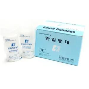 상처보호 롤거즈 의료용 거즈붕대 2인치 12롤 테이핑 약국 탄력