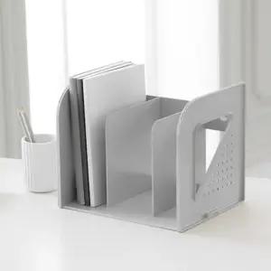 쿨그레이 - 3단 책꽂이 책상 서류 정리 파일꽂이 데스크 진열대 3단책꽂이 (WFK5NBC)
