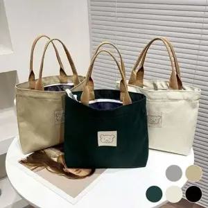 에코백 곰돌이 핸드백 여성 캔버스 미니 20대가방