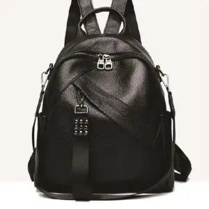 여성 고급 소가죽 백팩 여행백팩 크로스 겸용 데일리 정장백팩