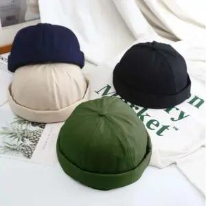 무지 아메카지룩 숏비니 심플 패션비니 베이직 와치캡