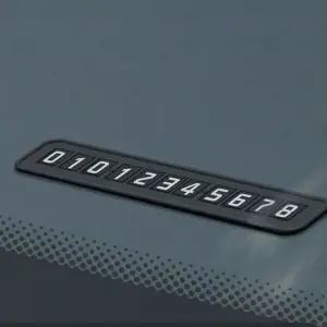 차량 주차 알림판 논슬립 연락처 전화 번호판 블랙 주차알림판 주차번호판