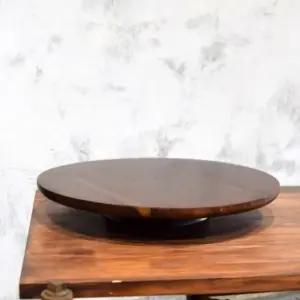 ksr 원목 회전 화분받침대 꽃꽂이 돌림판 33cm (WFJ7POW)