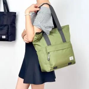 여성 데일리 빅사이즈 캐주얼 앞포켓 숄더백 쇼퍼백 (WFJ7HQL)