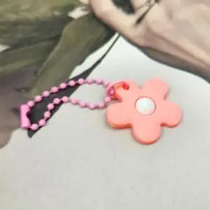 컬러 플라워 키링 핑크 가방 데이지 꽃 키홀더 (WFK90DA)