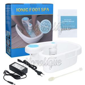 수소 발 스파 마사지기 대야 이온 해독 발 목욕 클린 진동 케어 배열 전신 에너지 활성화