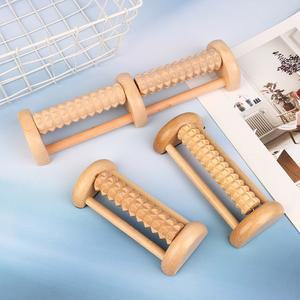 1PC 나무 발 마사지 롤러 스트레스 피트니스 건강 관리 발 마사지 마사지 롤러