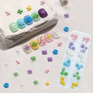 네일아트 파스텔컬러파츠 6종 럭셔리파츠 엔틱파 (WFK9CZ2)