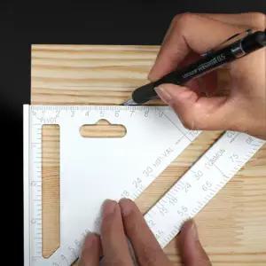 작업용 직각자 측정용 삼각자 목수용 목공용 직각자 공구 알루미늄 공구자 작업자 공방용 작도용 선긋기