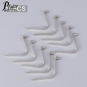 파이프 싱글 단추 스냅 잠금 V 타입 캐러밴 스틸 카약 패들 용수스틸 클립 푸시 클램프 텐트 폴 핀  10 개