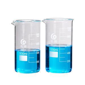 1pc 250ml 키가 큰 초중량 붕규산 유리 비커