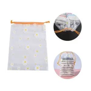 여행용파우치 플라워 투명 파우치 복조리형 18x25 (WFK9H7K)