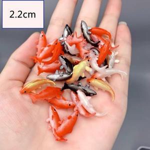 다미식 미니 금붕어 모델 정교한 수제 시뮬레이션 물고기 미니어처  1:12 어항 장식 놀이 소품