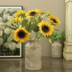 고급 해바라기 조화 화분 꽃 집들이 개업식 이사 선물 1p (WFKAF3T)