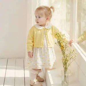 [아가방] 니아  플로랄 가디건 원피스 세트 (01T124057)