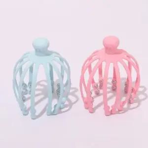 두피 케어 머리 지압 실리콘 두피 안마기 마사지기 랜덤 (WFKAEM9)