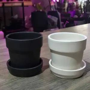 모던 도기화분 미니-무광컵 8x7cm/다육이화분 블랙 무광 (WFKAESV)