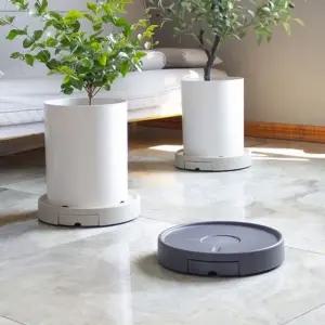 서랍형 히든바퀴 초슬림 화분받침(원형) 원형2호 31cm 그레이 (WFKAEW3)