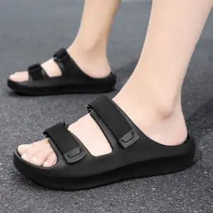 [하프클럽/]심플 데일리 남성 찍찍이 타입 캐주얼 슬리퍼