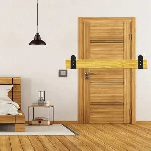 4 팩 도어 바리케이드 U 브래킷 홈용 오픈 바 보안 도어 브래킷 차고 문 보강 2X4 보드