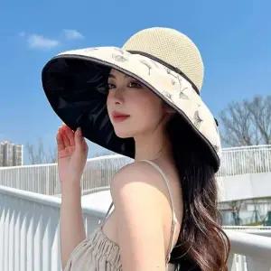 와이드 챙 버킷햇 햇빛차단 나들이 비치 모자