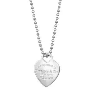 앤코 92.5 Return to Tiffany 실버 롱목걸이