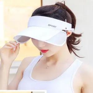 여자 썬바이져 확장 가능 스포츠 햇빛 차단 썬캡