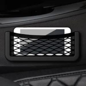 차량용 그물망 포켓 자동차 간이수납함 휴대폰 거치대 시트백 킥매트