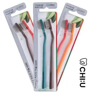 치유의칫솔 6240 0.1mm 육각형 핸들 16-26 이중굴곡구조 (2개입/ 색상랜덤)