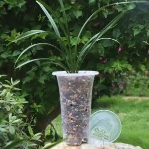 연질 TPE 타공 롱화분 수경재배 난재배용 포트화분 D17 17x26cm (WFKB03H)