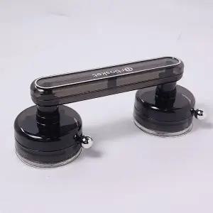 손잡이 인테리어 흡착 블랙 욕실인테리어 보조손잡이 (WFKB9VX)