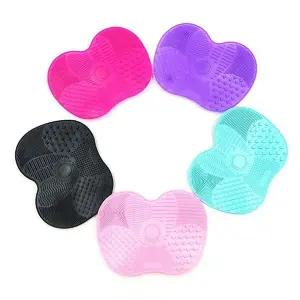 [하프클럽/]세척패드 실리콘 브러쉬 메이크업 위생 화장붓세척판