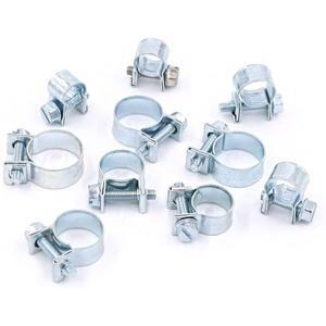 탄소강 아연 도금 후프 호스 클램프 조정 가능 고정 클립 연료 튜브 수도관 환기 파이프 모음 키트 하드웨