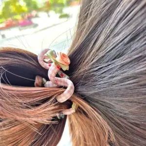 곱창끈 스프링 고무줄 헤어 꽃무늬 프리마켓 곱창 올