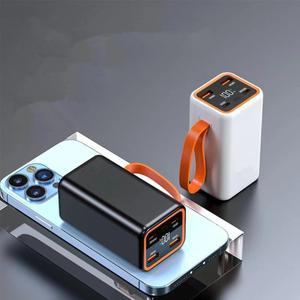 1/2pcs 듀얼 USB  C 전원 은행 쉘 5V DIY 4 슬롯 21700 홀더 케이스 배터리없이 보관 상자