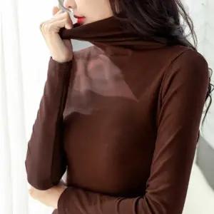 여성면폴라티폴라목티 기모 폴라 겨울목티검정폴라티 터틀넥티셔츠 목