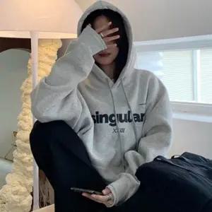 여자기모후드 레터링 후드 후드티셔츠 겨울후드티 편한 융털 여성 여자후드티