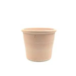 이탈리아 토분.실린더 아레나(베이지)E23 23x19cm인테리어화분 수입 분갈이 흙화분 세트