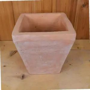 모던레시피 정통 수제 테라코타 빈티지 토분 사각형 20x21cm