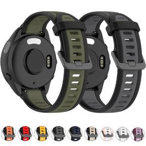 [호환품]18mm 20mm 실리콘 스트랩 가민 호환 베뉴 4 45mm 41mm/액티브 6 5용 팔찌 포러너 570 970 965 955