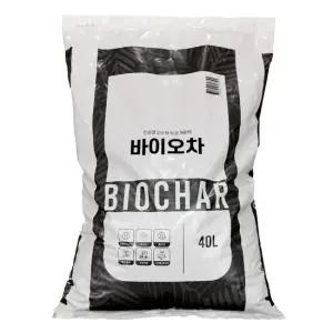 마이플랜트 바이오차 40L 대포장 복합비료 토양개량제 분갈이흙 훈탄 흙배합토