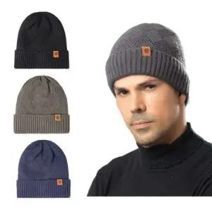 남녀 눈꽃 스타일 패치 겨울 기모 고품질 비니 1P 도