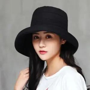 블랙 메이빈 여름 여성 벙거지 모자 버킷 햇