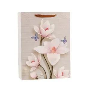 플라워 종이 쇼핑백 답례품 선물봉투 기프트백