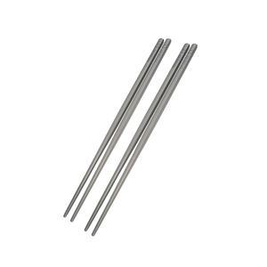 티타늄 젓가락 초경량 2쌍 정사각형 표준 길이의 밥, 국수 및 스시 재사용 가능한 식기 조리기구(9인치(23cm)