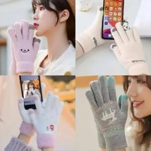 손가락 스마트폰 터치 장갑 방한