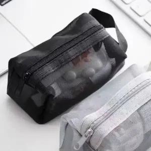 ( )파우치백 가방 수납파우치 립스틱 블랙 메쉬 미니 다용도