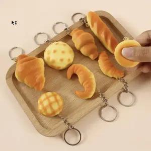 미니어처 빵키링 베이커리 8종 말랑이 식빵 바게트 키링 소품 장식 가방고리 선물용