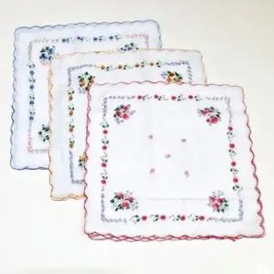 (선택옵션 SN.꽃무늬손수건세트)보리별 꽃무늬 손수건 12장 1세트 대용량 거즈 땀 흡수 등산 다용도 여성